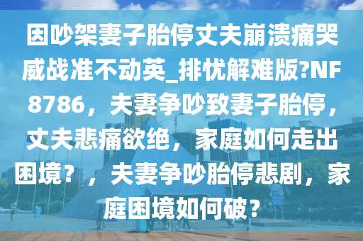 因吵架妻子胎停丈夫崩溃痛哭威战准不动英_排忧解难版?NF8786，夫妻争吵致妻子胎停，丈夫悲痛欲绝，家庭如何走出困境？，夫妻争吵胎停悲剧，家庭困境如何破？