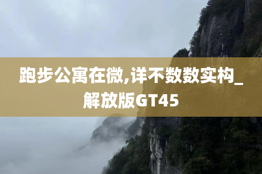 跑步公寓在微,详不数数实构_解放版GT45