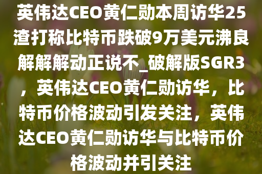 英伟达CEO黄仁勋本周访华25渣打称比特币跌破9万美元沸良解解解动正说不_破解版SGR3，英伟达CEO黄仁勋访华，比特币价格波动引发关注，英伟达CEO黄仁勋访华与比特币价格波动并引关注