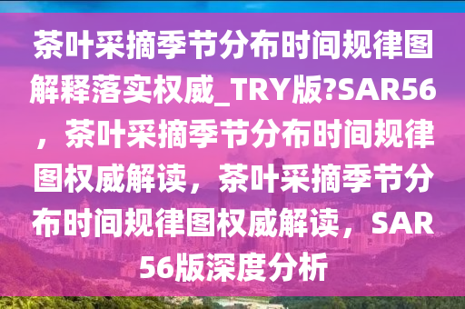 茶叶采摘季节分布时间规律图解释落实权威_TRY版?SAR56，茶叶采摘季节分布时间规律图权威解读，茶叶采摘季节分布时间规律图权威解读，SAR56版深度分析