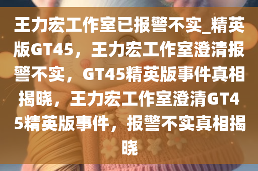 王力宏工作室已报警不实_精英版GT45，王力宏工作室澄清报警不实，GT45精英版事件真相揭晓，王力宏工作室澄清GT45精英版事件，报警不实真相揭晓