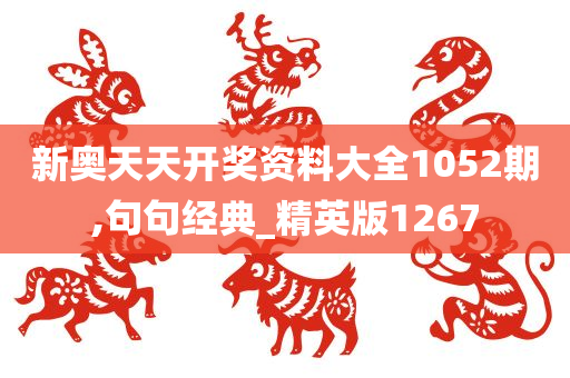 新奥天天开奖资料大全1052期,句句经典_精英版1267