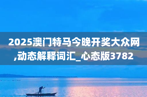 2025澳门特马今晚开奖大众网,动态解释词汇_心态版3782