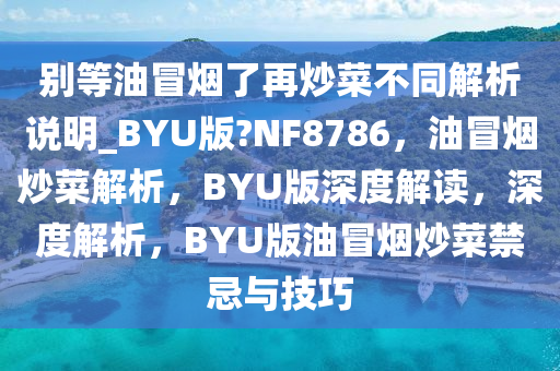 别等油冒烟了再炒菜不同解析说明_BYU版?NF8786，油冒烟炒菜解析，BYU版深度解读，深度解析，BYU版油冒烟炒菜禁忌与技巧