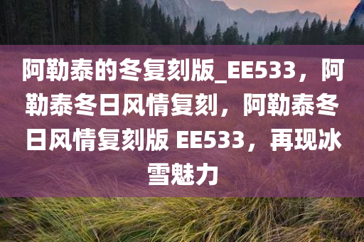 阿勒泰的冬复刻版_EE533，阿勒泰冬日风情复刻，阿勒泰冬日风情复刻版 EE533，再现冰雪魅力