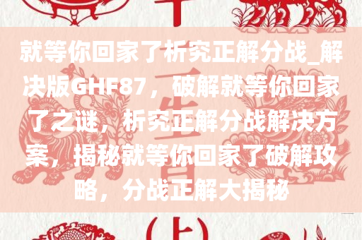 就等你回家了析究正解分战_解决版GHF87，破解就等你回家了之谜，析究正解分战解决方案，揭秘就等你回家了破解攻略，分战正解大揭秘