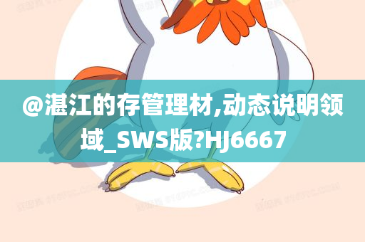 @湛江的存管理材,动态说明领域_SWS版?HJ6667