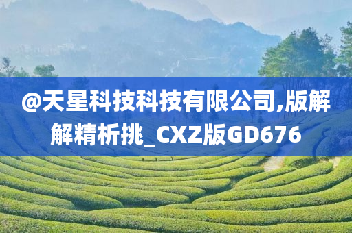 @天星科技科技有限公司,版解解精析挑_CXZ版GD676