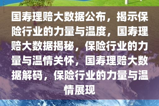 国寿理赔大数据公布，揭示保险行业的力量与温度，国寿理赔大数据揭秘，保险行业的力量与温情关怀，国寿理赔大数据解码，保险行业的力量与温情展现