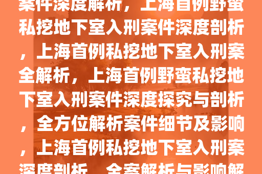 上海首例野蛮私挖地下室入刑案件深度解析，上海首例野蛮私挖地下室入刑案件深度剖析，上海首例私挖地下室入刑案全解析，上海首例野蛮私挖地下室入刑案件深度探究与剖析，全方位解析案件细节及影响，上海首例私挖地下室入刑案深度剖析，全案解析与影响解读