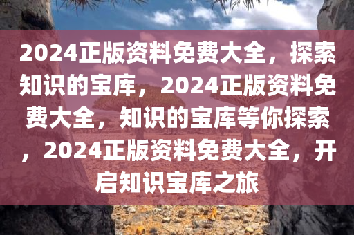 2024正版资料免费大全，探索知识的宝库，2024正版资料免费大全，知识的宝库等你探索，2024正版资料免费大全，开启知识宝库之旅