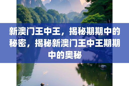 新澳门王中王，揭秘期期中的秘密，揭秘新澳门王中王期期中的奥秘