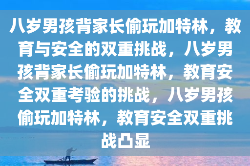 八岁男孩背家长偷玩加特林，教育与安全的双重挑战，八岁男孩背家长偷玩加特林，教育安全双重考验的挑战，八岁男孩偷玩加特林，教育安全双重挑战凸显