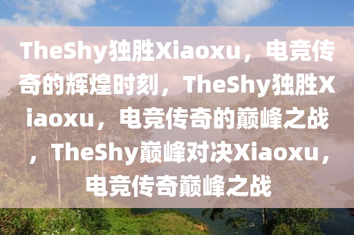 TheShy独胜Xiaoxu，电竞传奇的辉煌时刻，TheShy独胜Xiaoxu，电竞传奇的巅峰之战，TheShy巅峰对决Xiaoxu，电竞传奇巅峰之战