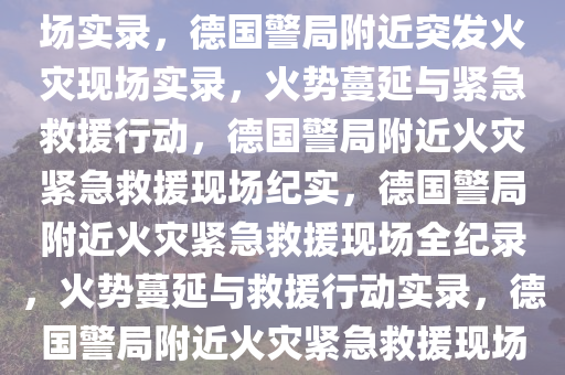 德国警局附近突发火灾重要现场实录，德国警局附近突发火灾现场实录，火势蔓延与紧急救援行动，德国警局附近火灾紧急救援现场纪实，德国警局附近火灾紧急救援现场全纪录，火势蔓延与救援行动实录，德国警局附近火灾紧急救援现场全纪录