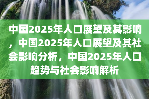 中国2025年人口展望及其影响，中国2025年人口展望及其社会影响分析，中国2025年人口趋势与社会影响解析