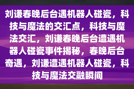 刘谦春晚后台遇机器人碰瓷，科技与魔法的交汇点，科技与魔法交汇，刘谦春晚后台遭遇机器人碰瓷事件揭秘，春晚后台奇遇，刘谦遭遇机器人碰瓷，科技与魔法交融瞬间