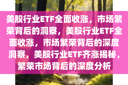 美股行业ETF全面收涨，市场繁荣背后的洞察，美股行业ETF全面收涨，市场繁荣背后的深度洞察，美股行业ETF齐涨揭秘，繁荣市场背后的深度分析