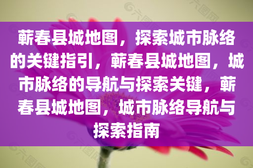 蕲春县城地图，探索城市脉络的关键指引，蕲春县城地图，城市脉络的导航与探索关键，蕲春县城地图，城市脉络导航与探索指南今晚必出三肖2025_2025新澳门精准免费提供·精确判断