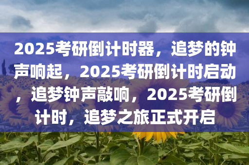 2025考研倒计时器，追梦的钟声响起，2025考研倒计时启动，追梦钟声敲响，2025考研倒计时，追梦之旅正式开启