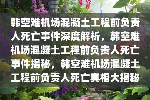 韩空难机场混凝土工程前负责人死亡事件深度解析，韩空难机场混凝土工程前负责人死亡事件揭秘，韩空难机场混凝土工程前负责人死亡真相大揭秘