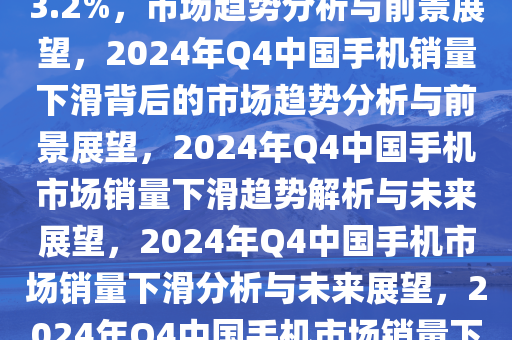 2024Q4中国手机销量降3.2%