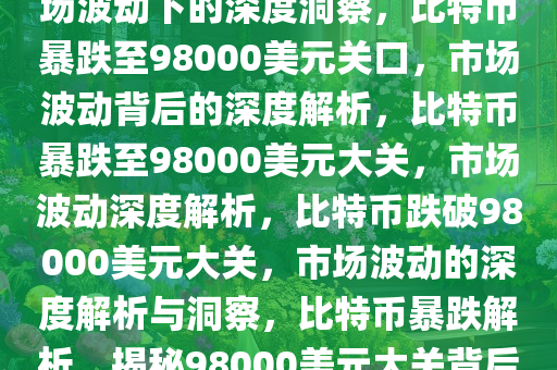 比特币跌破98000美元/枚，市场波动下的深度洞察，比特币暴跌至98000美元关口，市场波动背后的深度解析，比特币暴跌至98000美元大关，市场波动深度解析，比特币跌破98000美元大关，市场波动的深度解析与洞察，比特币暴跌解析，揭秘98000美元大关背后的市场波动