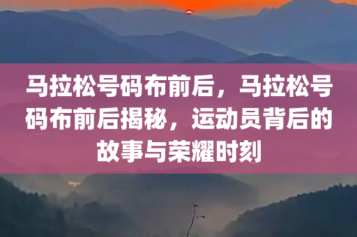 马拉松号码布前后，马拉松号码布前后揭秘，运动员背后的故事与荣耀时刻