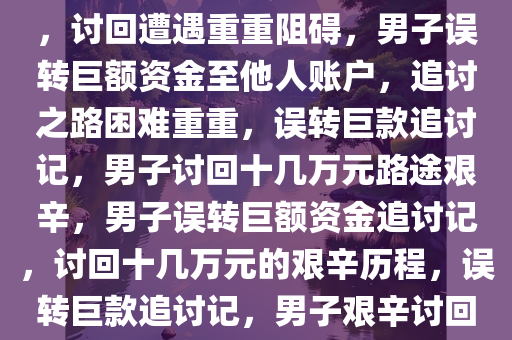 男子将十几万元误转他人账户，讨回遭遇重重阻碍，男子误转巨额资金至他人账户，追讨之路困难重重，误转巨款追讨记，男子讨回十几万元路途艰辛，男子误转巨额资金追讨记，讨回十几万元的艰辛历程，误转巨款追讨记，男子艰辛讨回十几万元