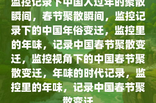 监控记录下中国人过年的聚散瞬间，春节聚散瞬间，监控记录下的中国年俗变迁，监控里的年味，记录中国春节聚散变迁，监控视角下的中国春节聚散变迁，年味的时代记录，监控里的年味，记录中国春节聚散变迁