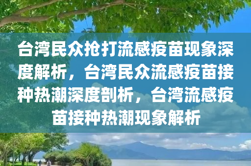 台湾民众抢打流感疫苗现象深度解析，台湾民众流感疫苗接种热潮深度剖析，台湾流感疫苗接种热潮现象解析