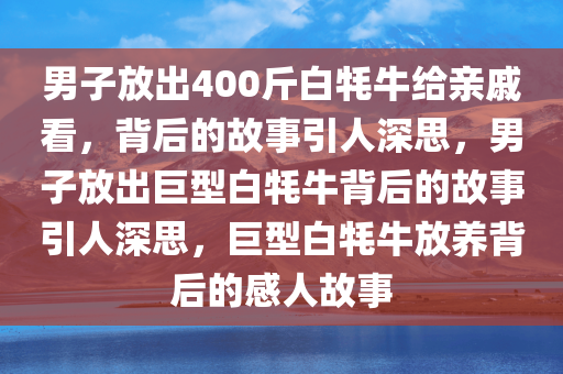 男子放出400斤白牦牛给亲戚看，背后的故事引人深思，男子放出巨型白牦牛背后的故事引人深思，巨型白牦牛放养背后的感人故事