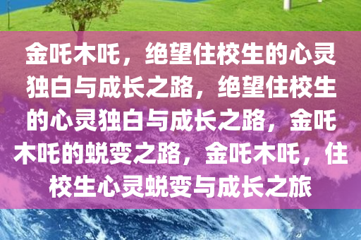 金吒木吒，绝望住校生的心灵独白与成长之路，绝望住校生的心灵独白与成长之路，金吒木吒的蜕变之路，金吒木吒，住校生心灵蜕变与成长之旅