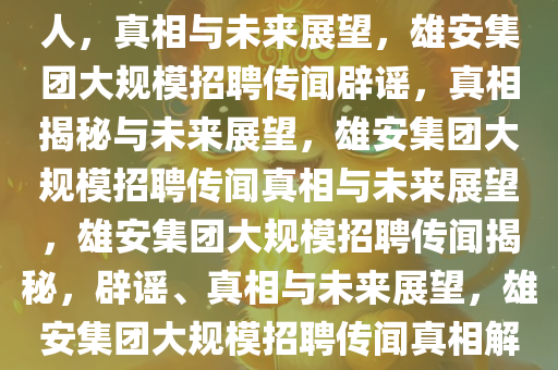 雄安集团辟谣大规模招聘数万人，真相与未来展望，雄安集团大规模招聘传闻辟谣，真相揭秘与未来展望，雄安集团大规模招聘传闻真相与未来展望，雄安集团大规模招聘传闻揭秘，辟谣、真相与未来展望，雄安集团大规模招聘传闻真相解析与未来展望