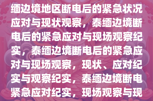 泰缅边境地区断电后的现状，泰缅边境地区断电后的紧急状况应对与现状观察，泰缅边境断电后的紧急应对与现场观察纪实，泰缅边境断电后的紧急应对与现场观察，现状、应对纪实与观察纪实，泰缅边境断电紧急应对纪实，现场观察与现状分析