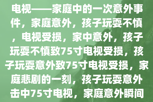 孩子玩耍不慎，棍子击中75寸电视——家庭中的一次意外事件，家庭意外，孩子玩耍不慎，电视受损，家中意外，孩子玩耍不慎致75寸电视受损，孩子玩耍意外致75寸电视受损，家庭悲剧的一刻，孩子玩耍意外击中75寸电视，家庭意外瞬间记录