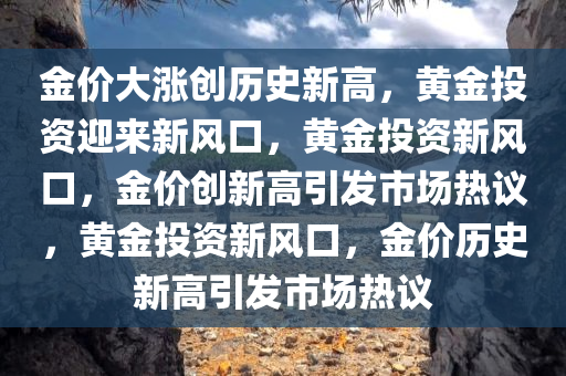 金价大涨创历史新高，黄金投资迎来新风口，黄金投资新风口，金价创新高引发市场热议，黄金投资新风口，金价历史新高引发市场热议