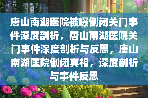 唐山南湖医院被曝倒闭关门事件深度剖析，唐山南湖医院关门事件深度剖析与反思，唐山南湖医院倒闭真相，深度剖析与事件反思