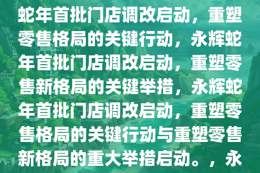 永辉公布蛇年首批调改门店，重塑零售格局的重大举措，永辉蛇年首批门店调改启动，重塑零售格局的关键行动，永辉蛇年首批门店调改启动，重塑零售新格局的关键举措，永辉蛇年首批门店调改启动，重塑零售格局的关键行动与重塑零售新格局的重大举措启动。，永辉蛇年首批门店调改，开启重塑零售新格局的关键行动