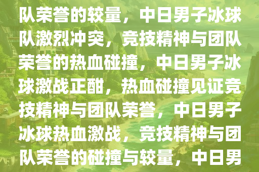 男子冰球中日两队发生激烈冲突，热血碰撞，竞技精神与团队荣誉的较量，中日男子冰球队激烈冲突，竞技精神与团队荣誉的热血碰撞，中日男子冰球激战正酣，热血碰撞见证竞技精神与团队荣誉，中日男子冰球热血激战，竞技精神与团队荣誉的碰撞与较量，中日男子冰球激战正酣，热血碰撞见证竞技精神与荣誉较量