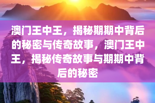 澳门王中王，揭秘期期中背后的秘密与传奇故事，澳门王中王，揭秘传奇故事与期期中背后的秘密