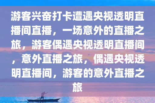 游客兴奋打卡遭遇央视透明直播间直播，一场意外的直播之旅，游客偶遇央视透明直播间，意外直播之旅，偶遇央视透明直播间，游客的意外直播之旅