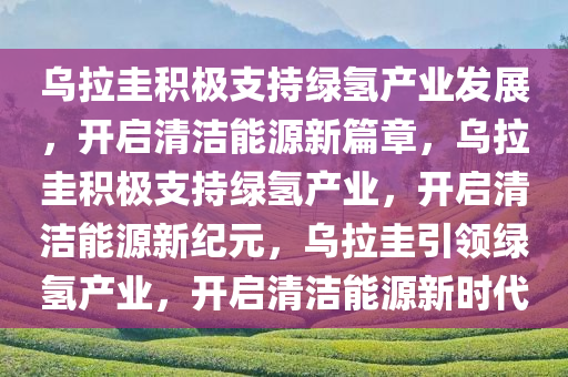 乌拉圭积极支持绿氢产业发展，开启清洁能源新篇章，乌拉圭积极支持绿氢产业，开启清洁能源新纪元，乌拉圭引领绿氢产业，开启清洁能源新时代