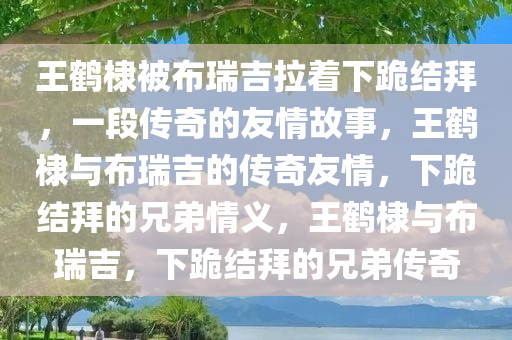 王鹤棣被布瑞吉拉着下跪结拜，一段传奇的友情故事，王鹤棣与布瑞吉的传奇友情，下跪结拜的兄弟情义，王鹤棣与布瑞吉，下跪结拜的兄弟传奇