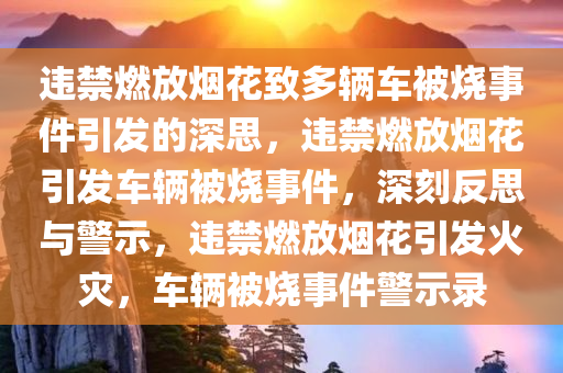 违禁燃放烟花致多辆车被烧事件引发的深思，违禁燃放烟花引发车辆被烧事件，深刻反思与警示，违禁燃放烟花引发火灾，车辆被烧事件警示录