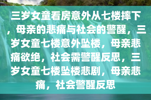 三岁女童看房意外从七楼摔下，母亲的悲痛与社会的警醒，三岁女童七楼意外坠楼，母亲悲痛欲绝，社会需警醒反思，三岁女童七楼坠楼悲剧，母亲悲痛，社会警醒反思