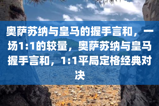 奥萨苏纳与皇马的握手言和，一场1:1的较量，奥萨苏纳与皇马握手言和，1:1平局定格经典对决