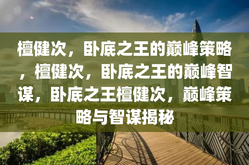 檀健次，卧底之王的巅峰策略，檀健次，卧底之王的巅峰智谋，卧底之王檀健次，巅峰策略与智谋揭秘