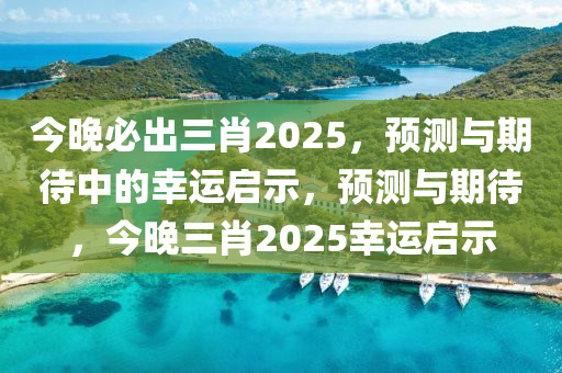 今晚必出三肖2025，预测与期待中的幸运启示，预测与期待，今晚三肖2025幸运启示