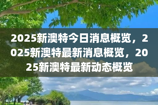 2025新澳特今日消息概览，2025新澳特最新消息概览，2025新澳特最新动态概览